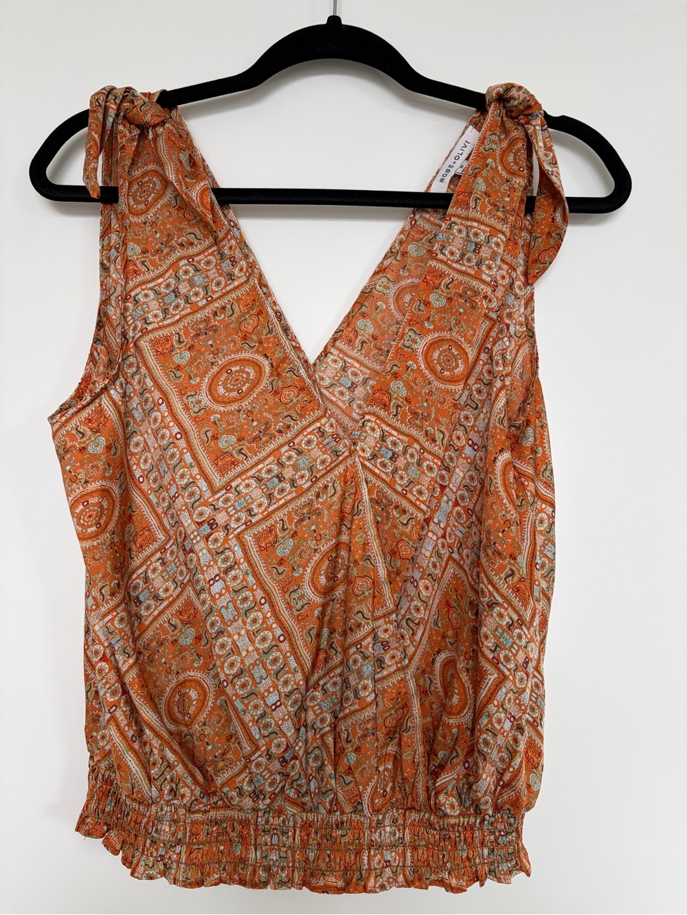 Rose + Olive Boho lightweight top